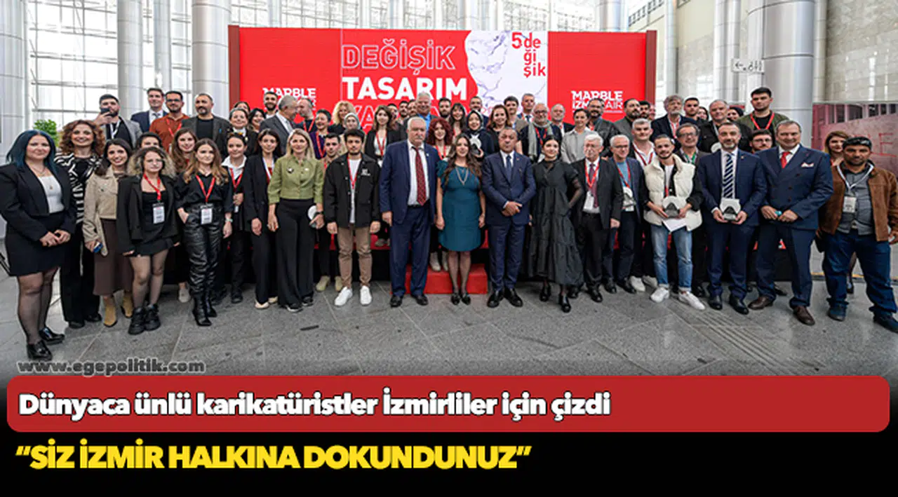 Dünyaca ünlü karikatüristler İzmirliler için çizdi
