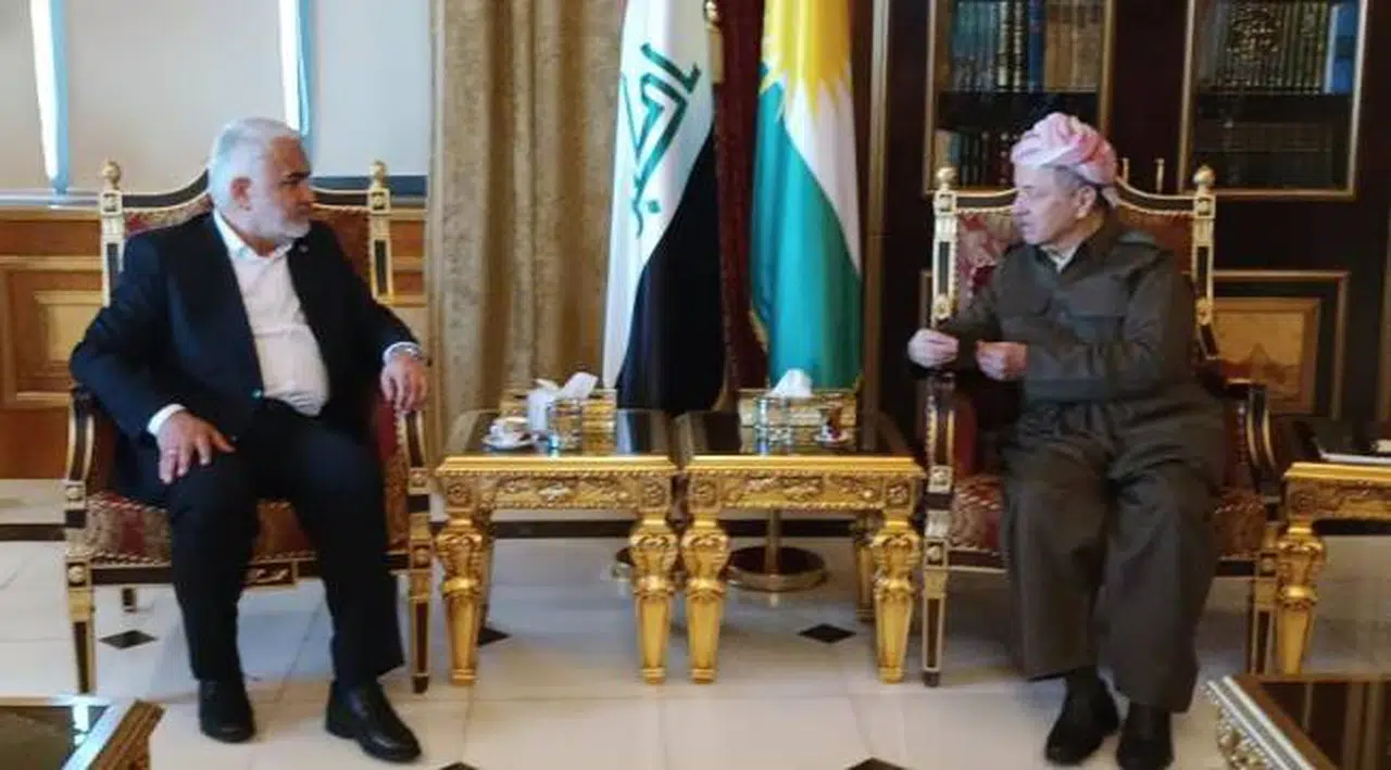 HÜDA PAR Genel Başkanı, Erbil'de Barzani ile görüştü