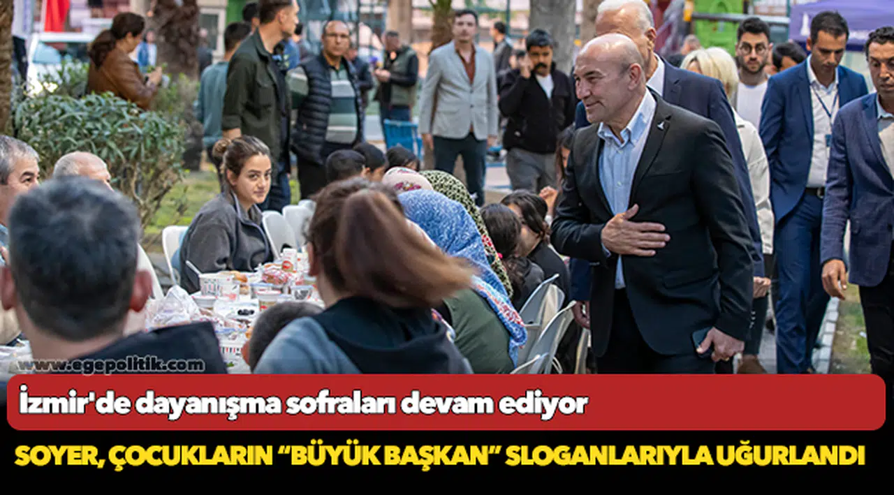 İzmir'de dayanışma sofraları devam ediyor