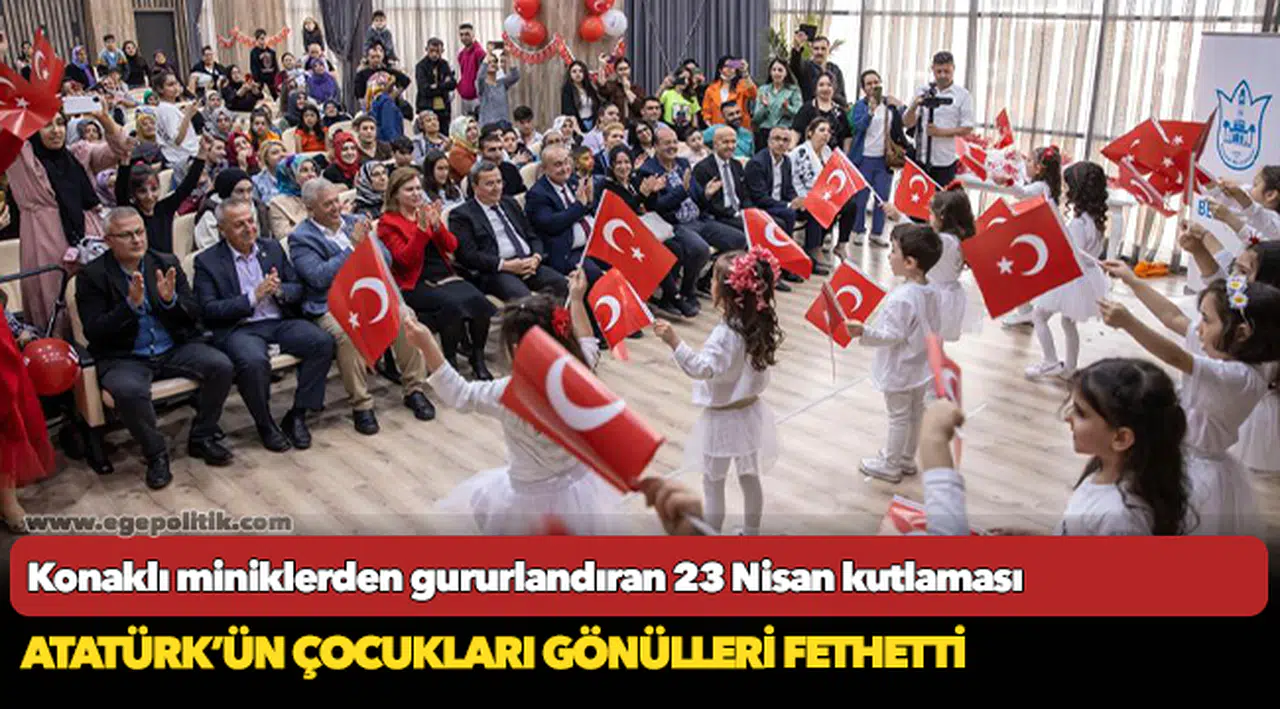 Konaklı miniklerden gururlandıran 23 Nisan kutlaması
