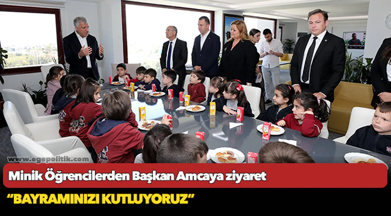 Minik Öğrencilerden Başkan Amcaya ziyaret