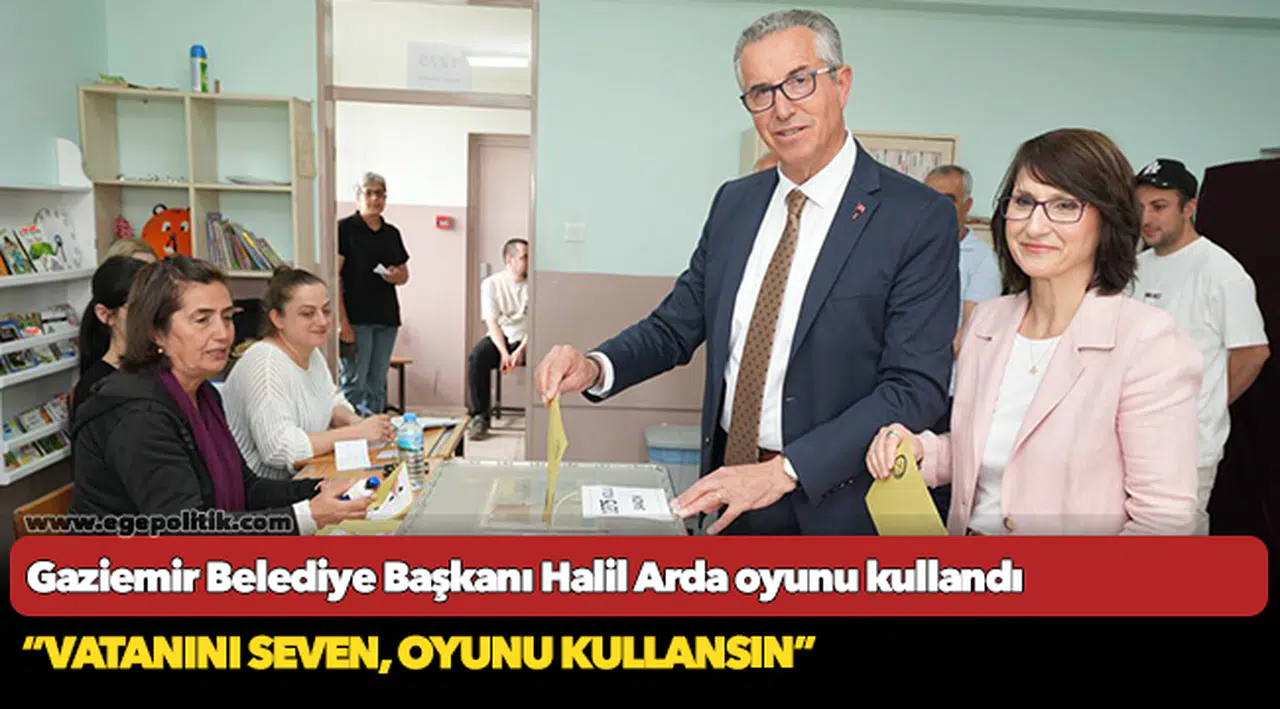 Başkan Halil Arda, "Vatanını seven oyunu kullansın"