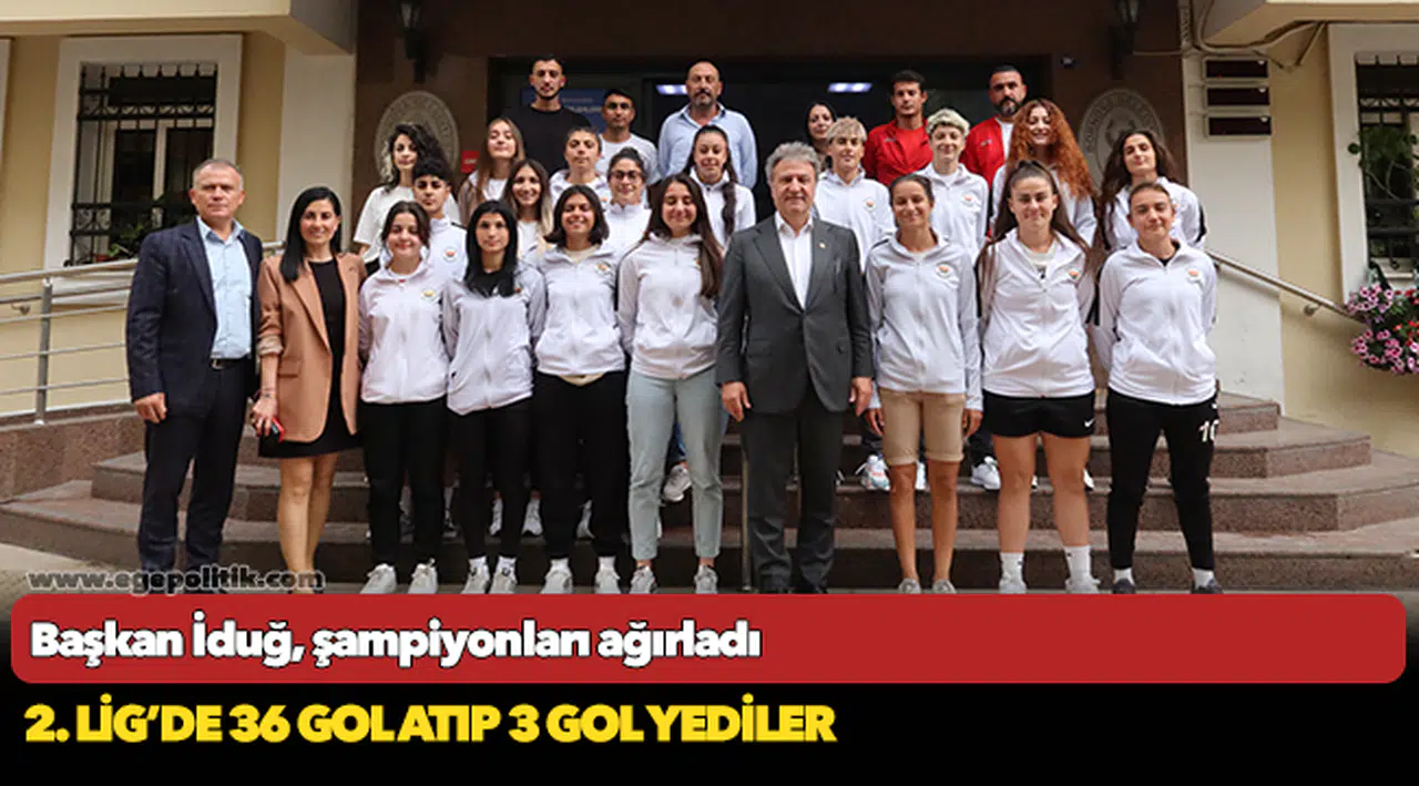 Başkan İduğ, şampiyonları ağırladı