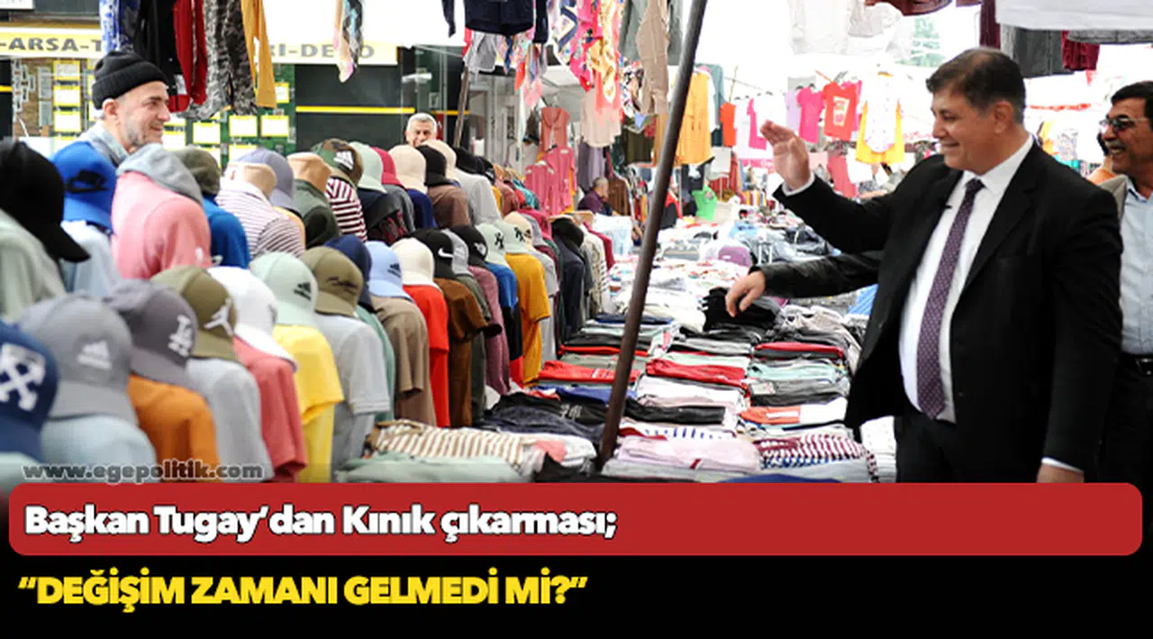 Başkan Tugay’dan Kınık çıkarması, “Üretici toprağını terk etti, esnaf kepenk indirdi. Değişim zamanı gelmedi mi?”