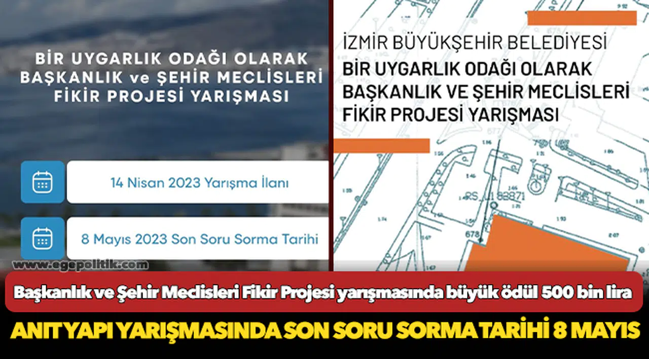 Başkanlık ve Şehir Meclisleri Fikir Projesi yarışmasında büyük ödül 500 bin lira