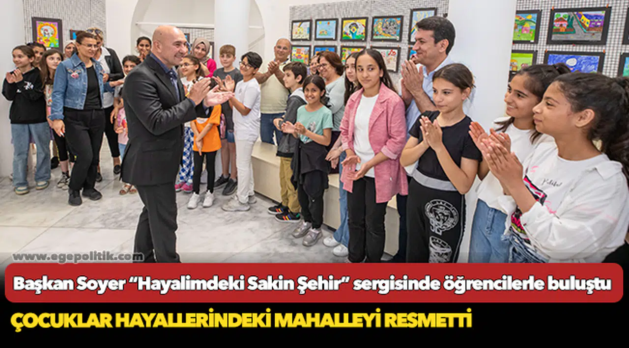 Çocuklar hayallerindeki mahalleyi resmetti