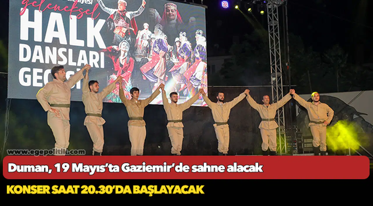 Duman, 19 Mayıs’ta Gaziemir’de sahne alacak