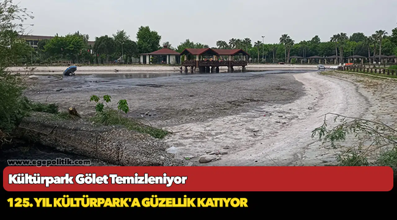 Kültürpark Gölet Temizleniyor