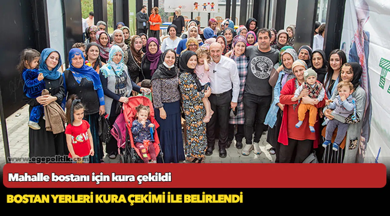 Mahalle bostanı için kura çekildi