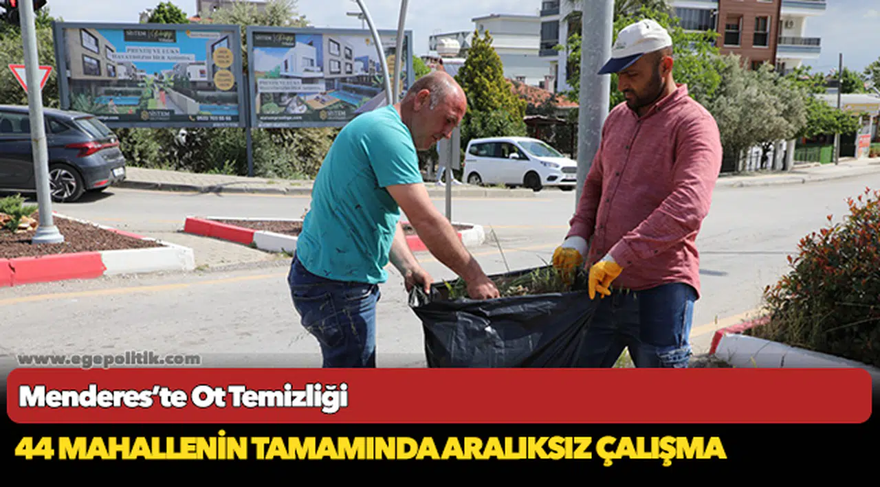 Menderes’te Ot Temizliği