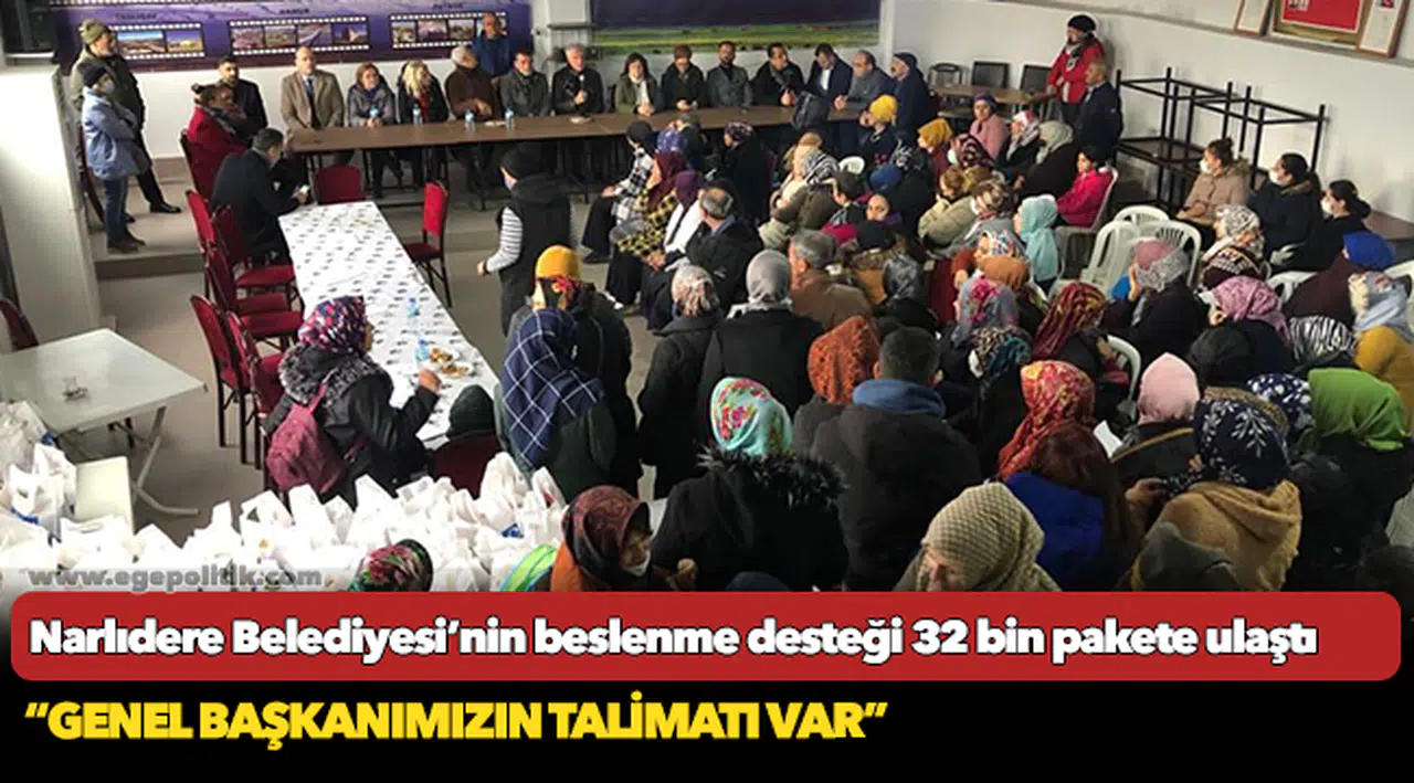 Narlıdere Belediyesi’nin beslenme desteği 32 bin pakete ulaştı