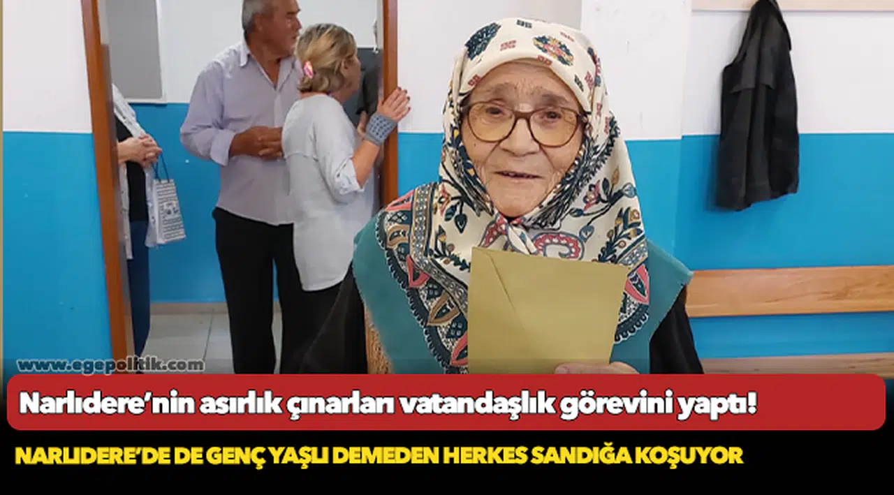 Narlıdere’nin asırlık çınarları vatandaşlık görevini yaptı!