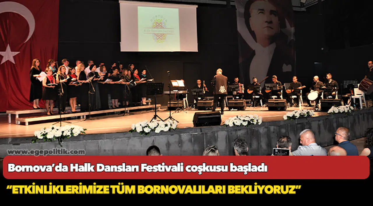 Bornova’da Halk Dansları Festivali coşkusu başladı