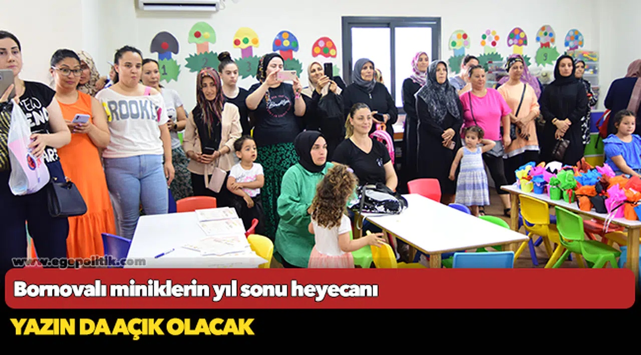 Bornovalı miniklerin yıl sonu heyecanı
