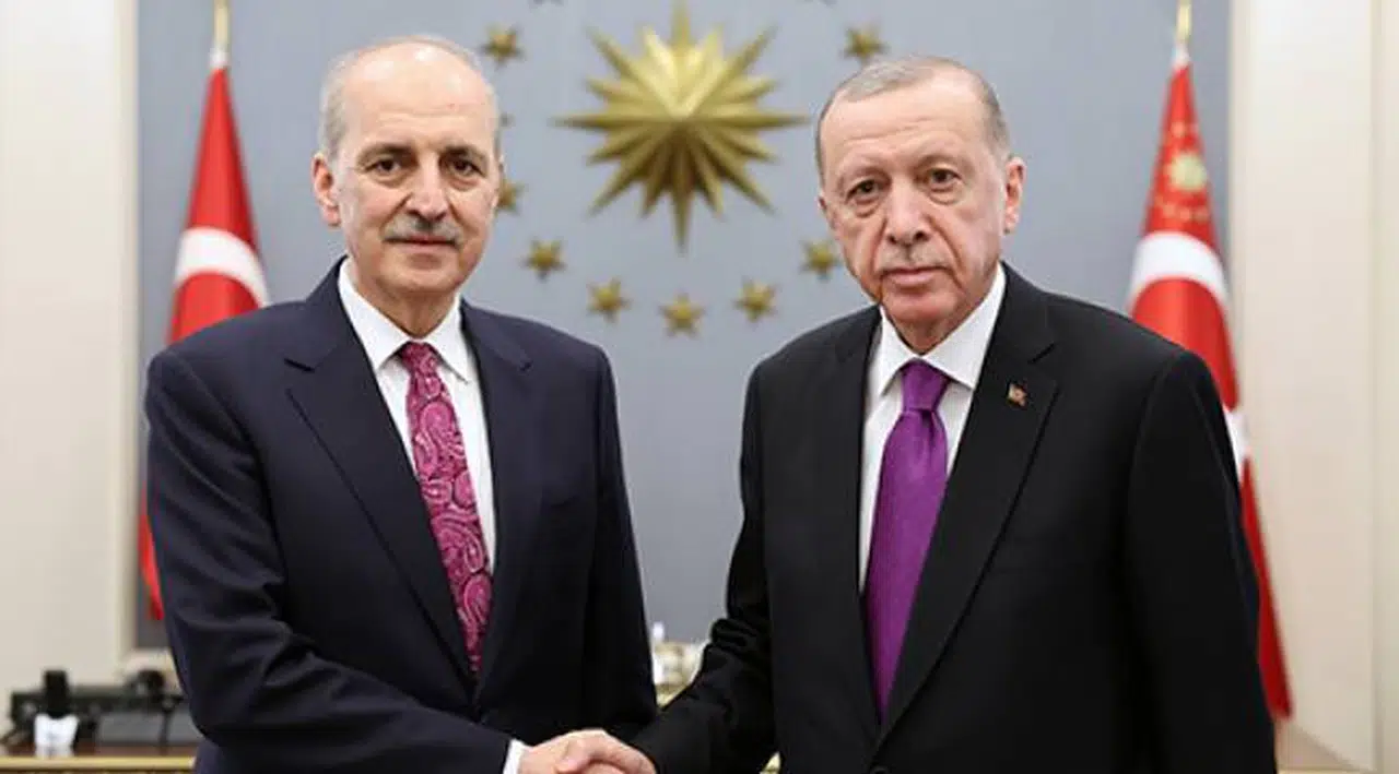 Erdoğan TBMM Başkanı Kurtulmuş'u kabul etti