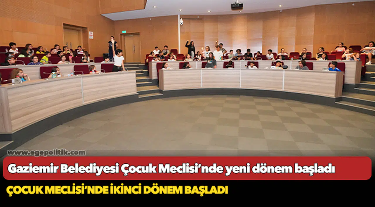 Gaziemir Belediyesi Çocuk Meclisi’nde yeni dönem başladı
