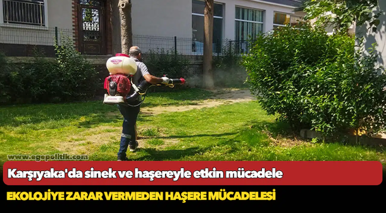 Karşıyaka'da sinek ve haşereyle etkin mücadele