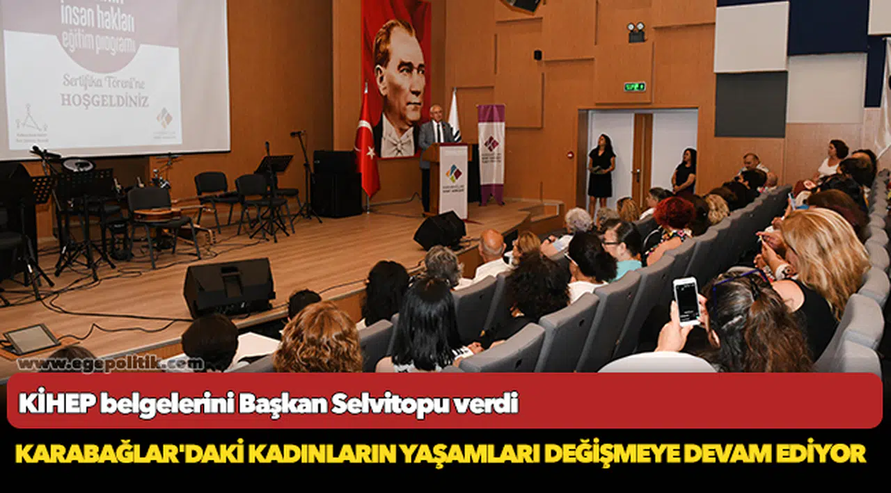 KİHEP belgelerini Başkan Selvitopu verdi