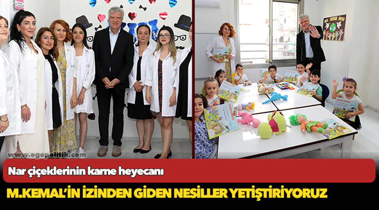 Nar çiçeklerinin karne heyecanı