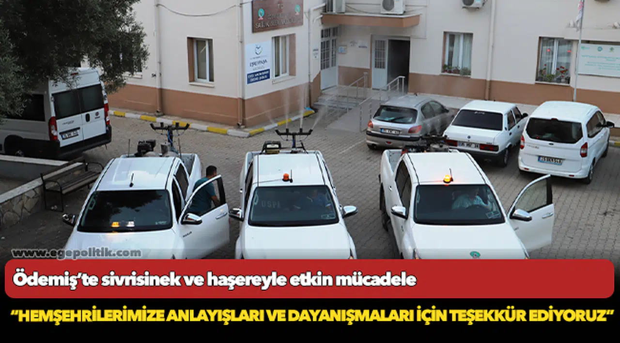 Ödemiş’te sivrisinek ve haşereyle etkin mücadele