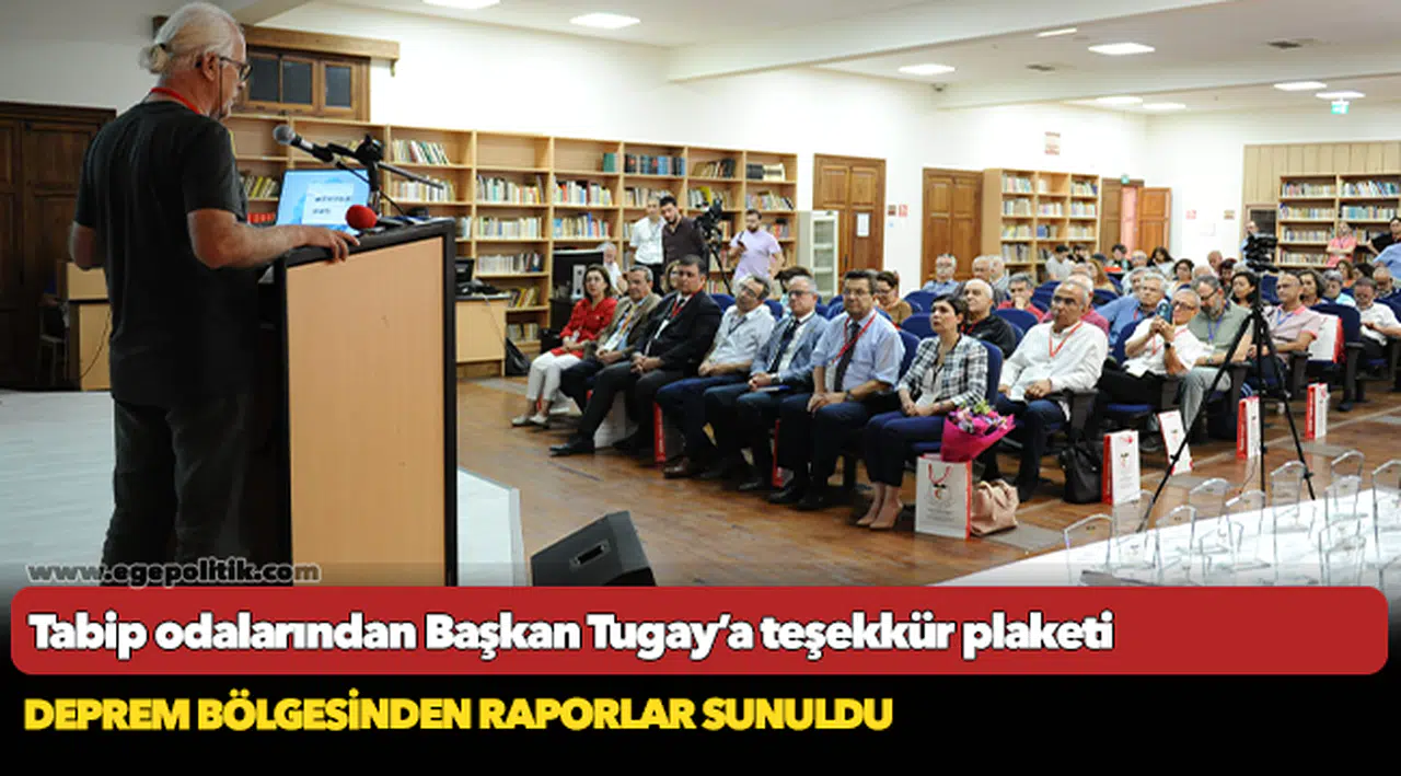 Tabip odalarından Başkan Tugay’a teşekkür plaketi