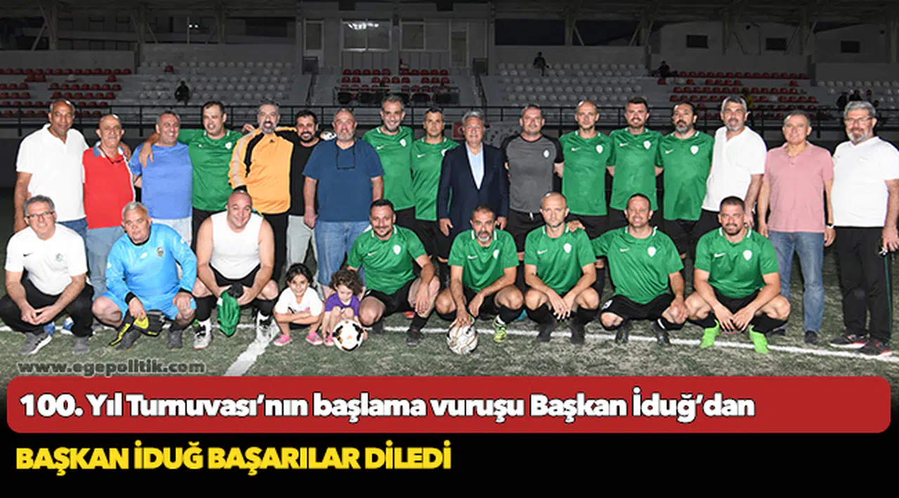 100. Yıl Turnuvası’nın başlama vuruşu Başkan İduğ’dan