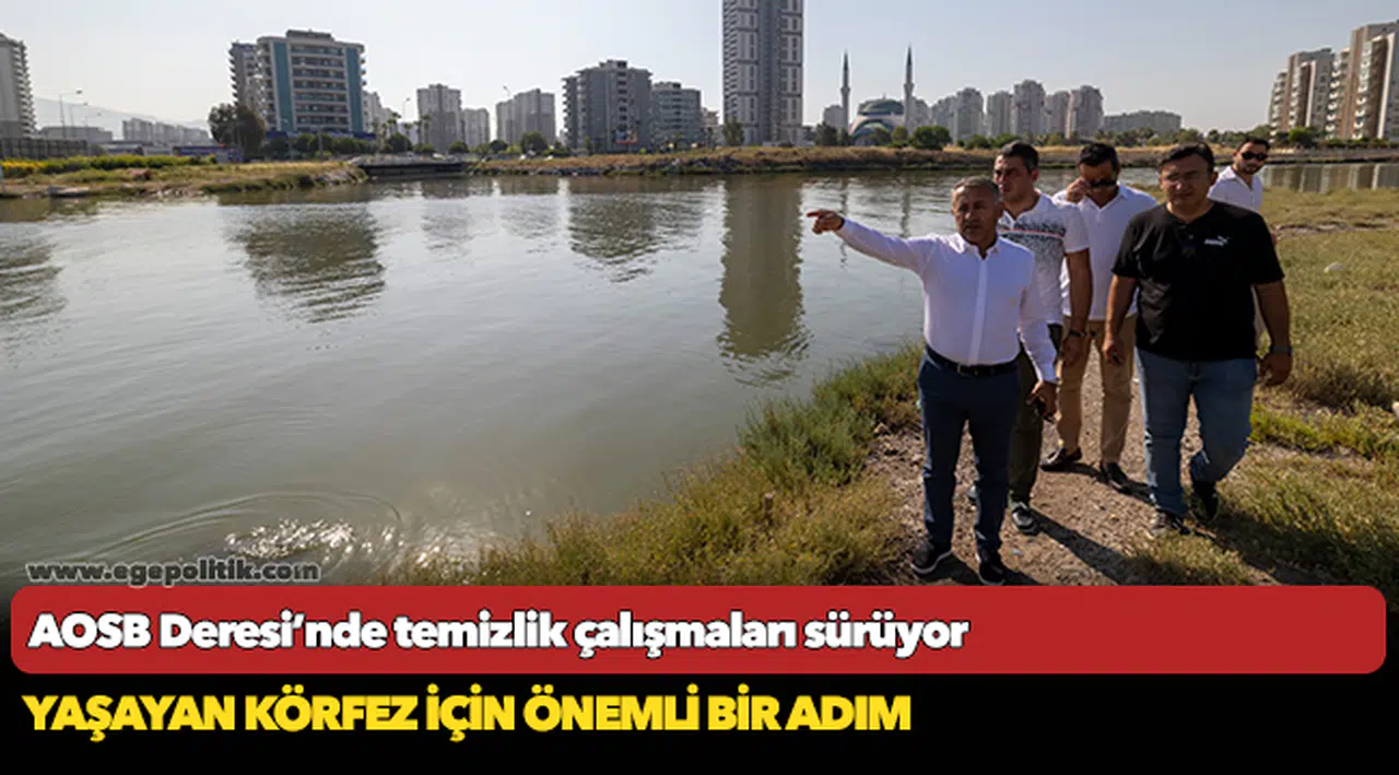 AOSB Deresi’nde temizlik çalışmaları sürüyor