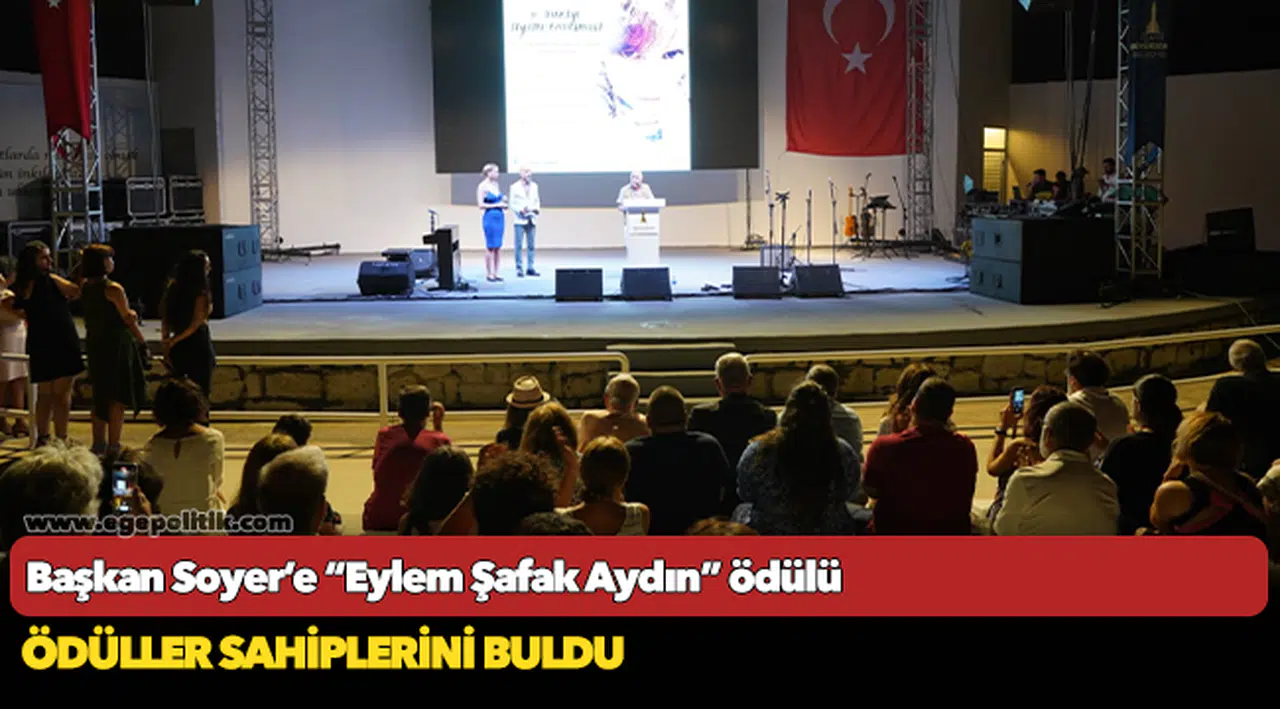 Başkan Soyer’e “Eylem Şafak Aydın” ödülü