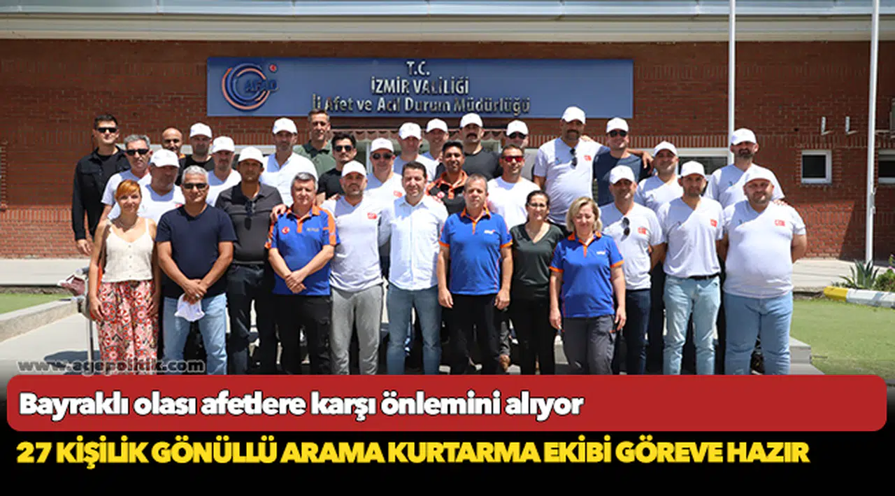 Bayraklı olası afetlere karşı önlemini alıyor