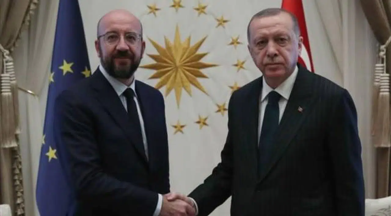 Erdoğan, AB Konseyi Başkanı Michel ile görüştü