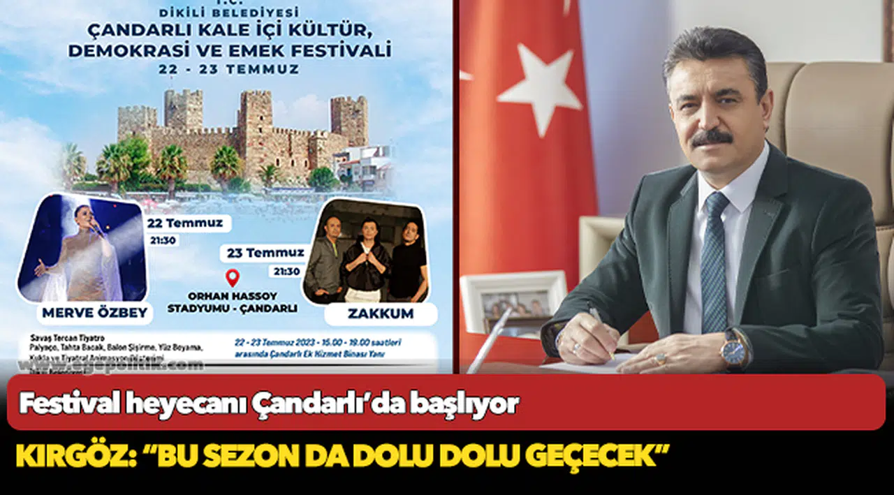 Festival heyecanı Çandarlı’da başlıyor