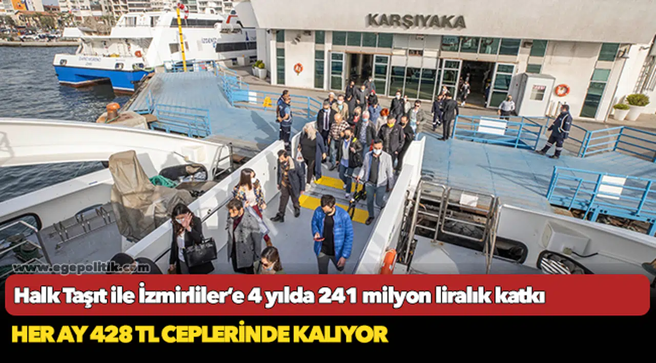 Halk Taşıt ile İzmirliler’e 4 yılda 241 milyon liralık katkı