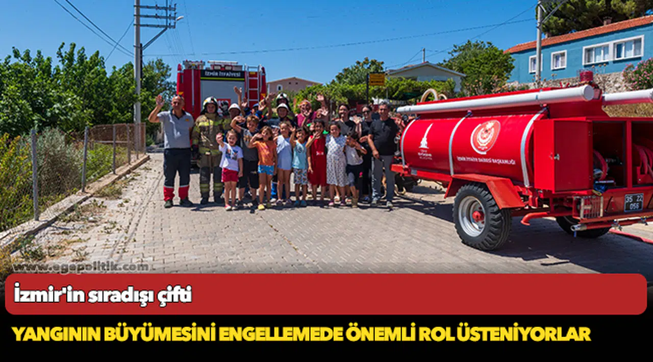 Hayatı paylaşan Sevil ve Kemal Duman çifti yangınlara da birlikte müdahale ediyor