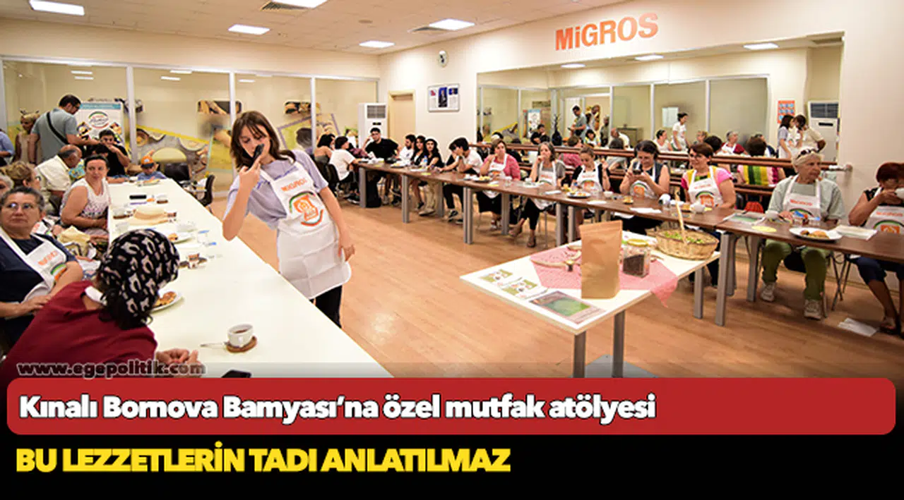 Kınalı Bornova Bamyası’na özel mutfak atölyesi