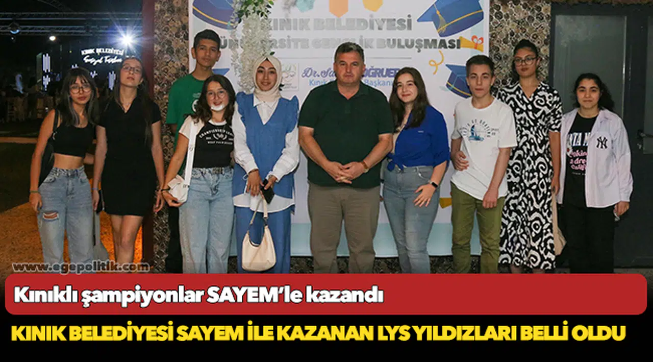 Kınıklı şampiyonlar SAYEM’le kazandı