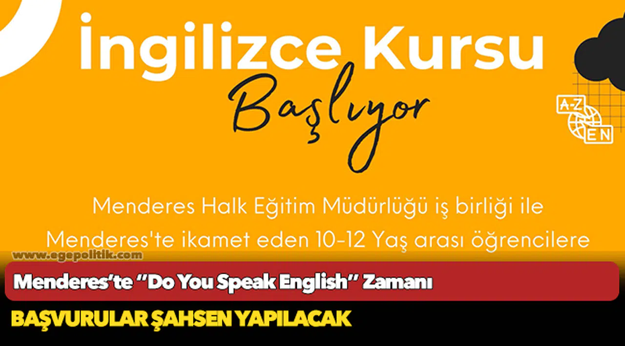Menderes’te ‘’Do You Speak English’’ Zamanı