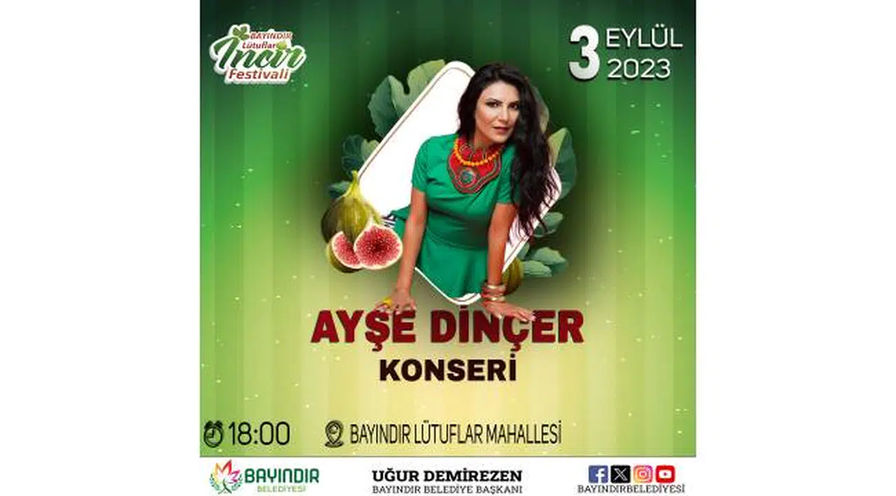 2.Bayındır Lütuflar İncir Festivali Pazar Günü Yapılacak