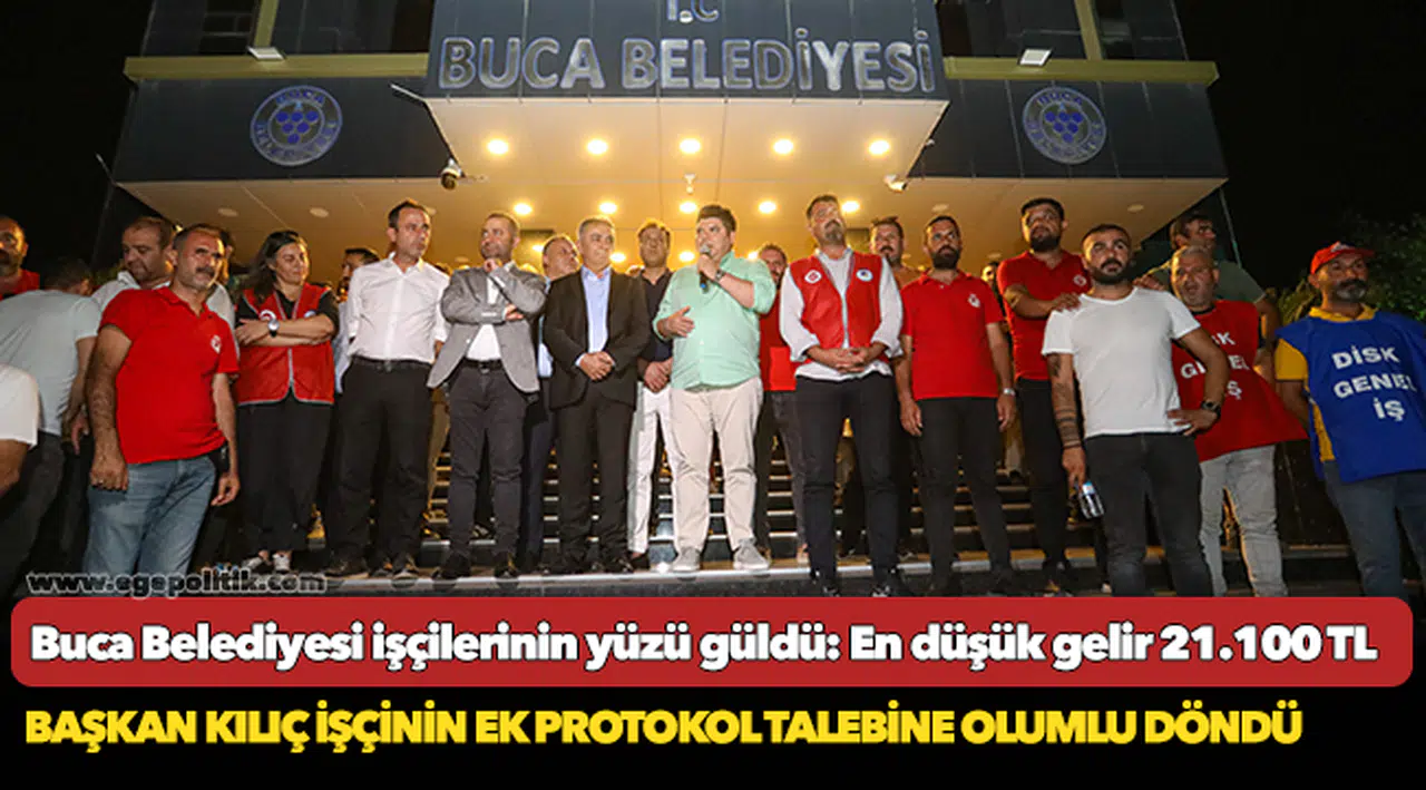 Buca Belediyesi işçilerinin yüzü güldü: “En düşük gelir 21.100 TL”