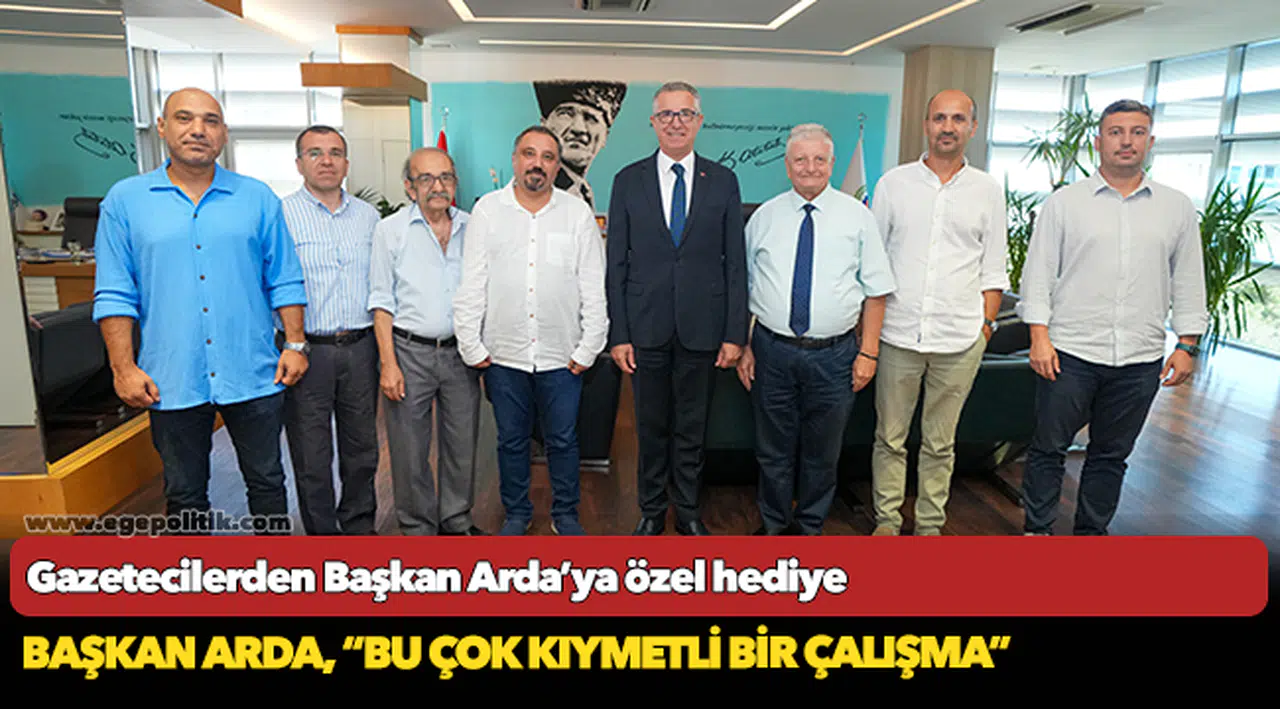 Gazetecilerden Başkan Arda’ya özel hediye
