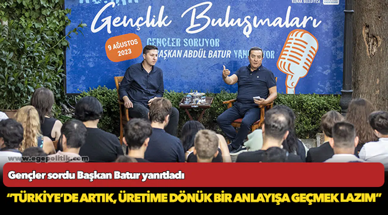 Gençler sordu  Başkan Batur yanıtladı