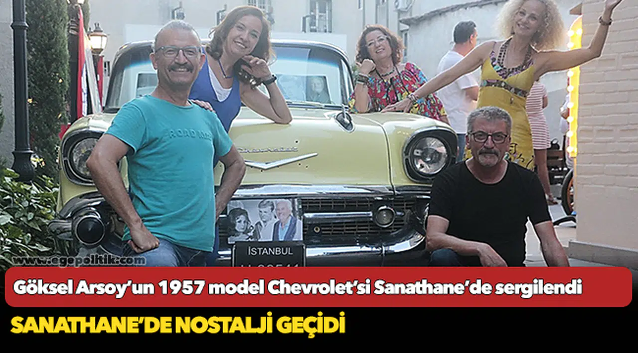 Göksel Arsoy’un 1957 model Chevrolet’si Sanathane’de sergilendi