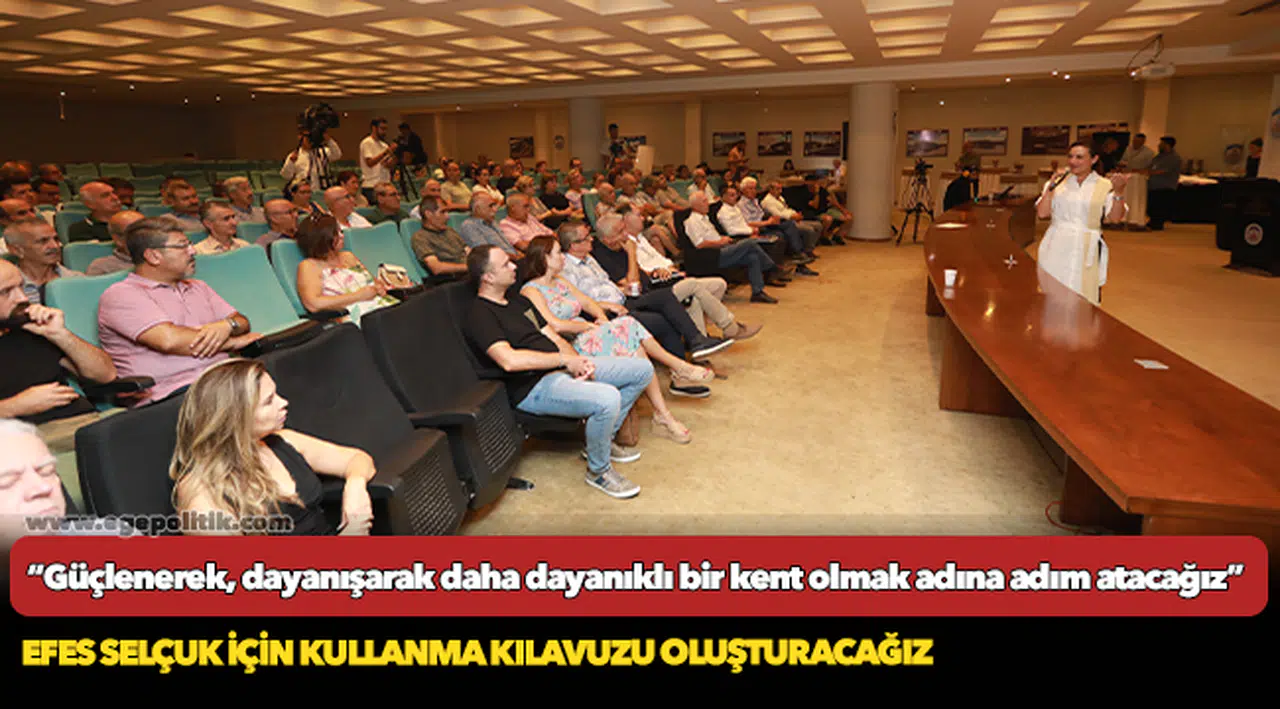“Güçlenerek, dayanışarak daha dayanıklı bir kent olmak adına adım atacağız”