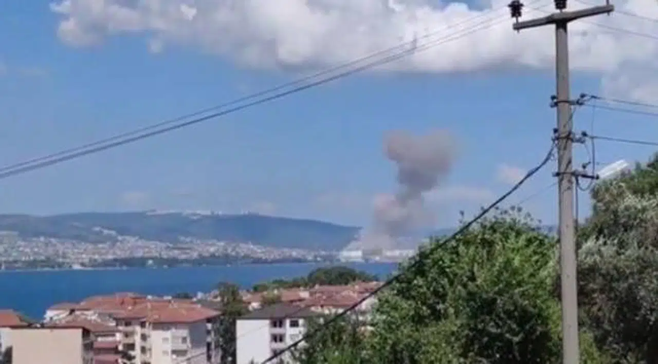 Kocaeli'de liman yakınlarında patlama