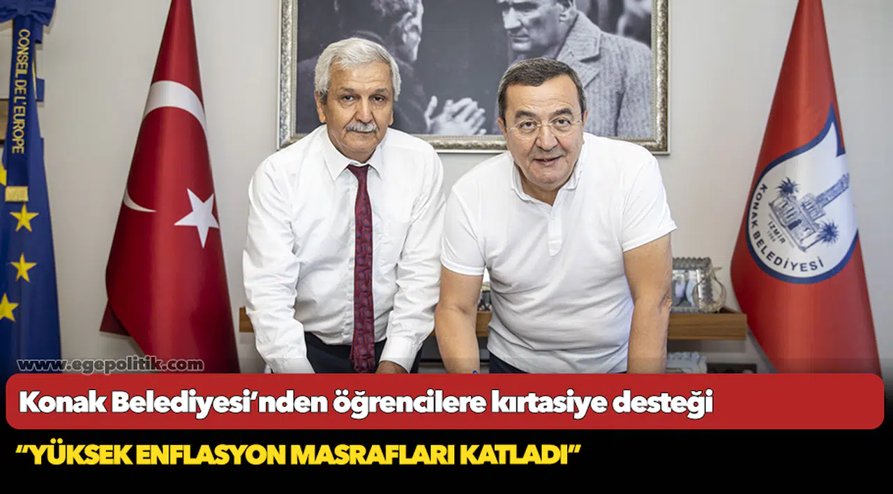 Konak Belediyesi’nden öğrencilere kırtasiye desteği