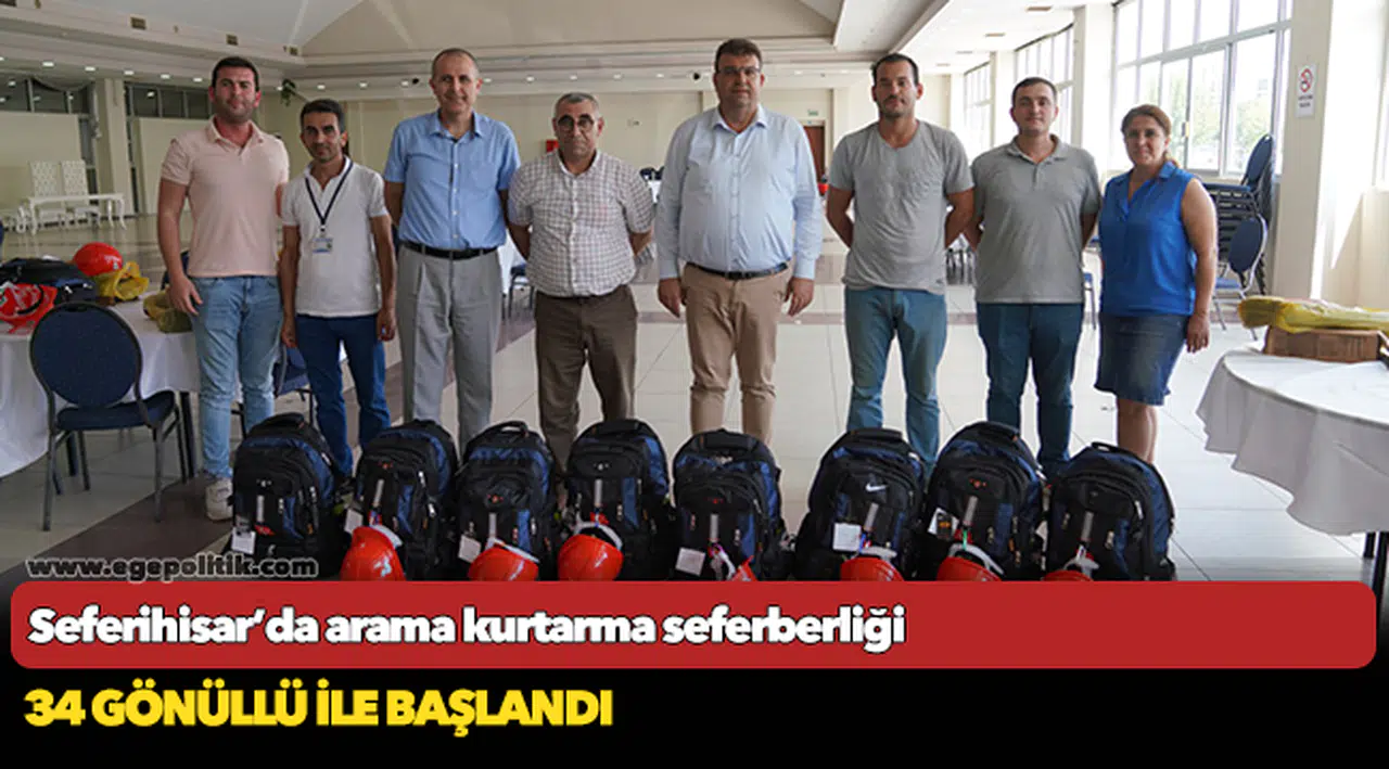 Seferihisar’da arama kurtarma seferberliği