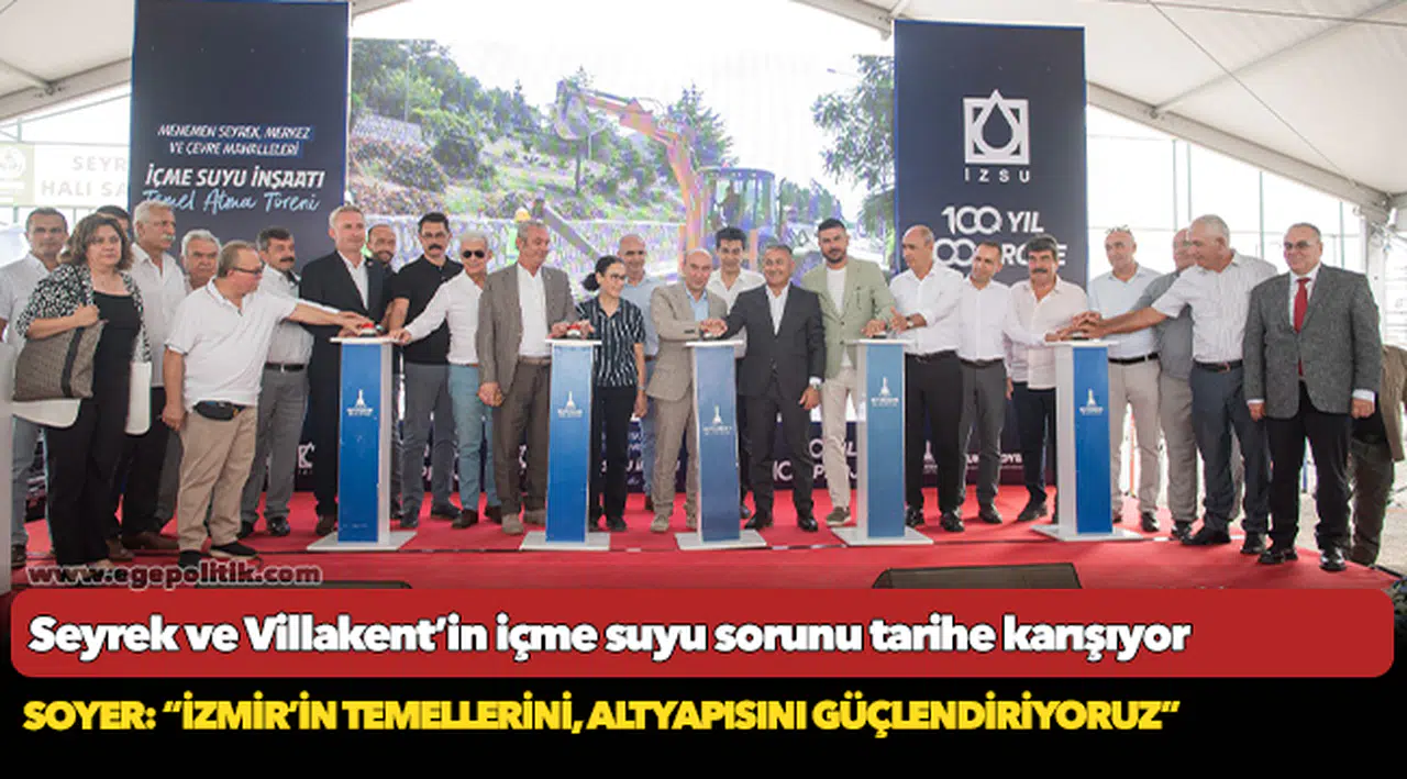 Seyrek ve Villakent’in içme suyu sorunu tarihe karışıyor