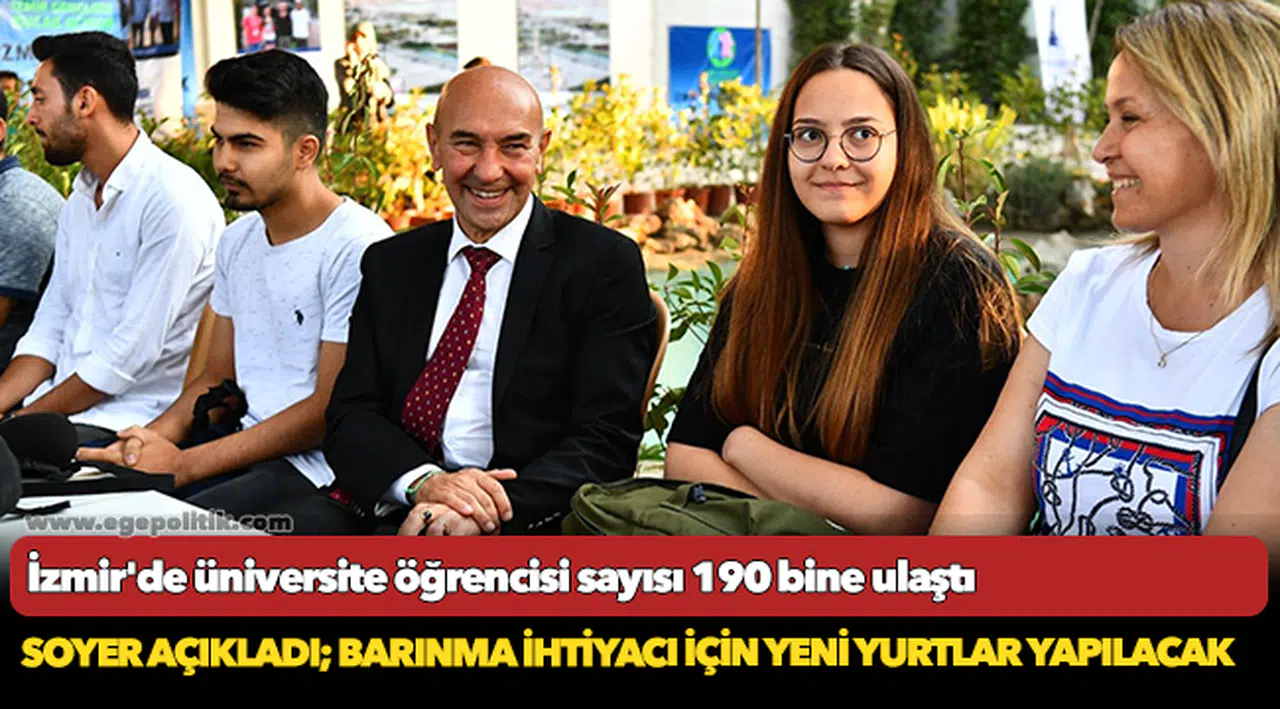 Soyer açıkladı; İzmir'de üniversite öğrencisi sayısı 190 bine ulaştı