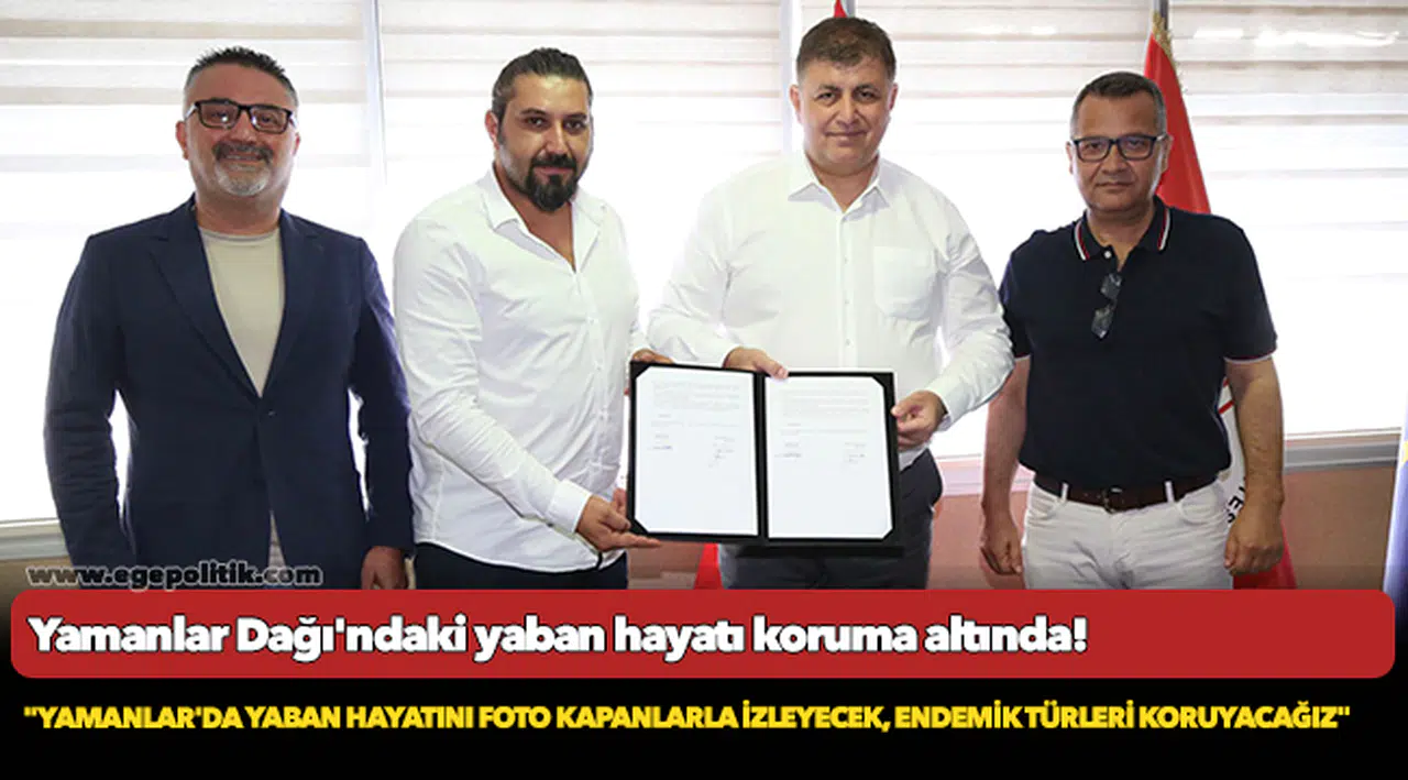 Yamanlar Dağı'ndaki yaban hayatı koruma altında!