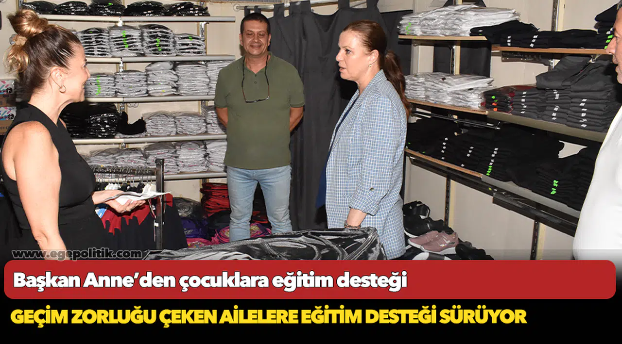 Başkan Anne’den çocuklara eğitim desteği
