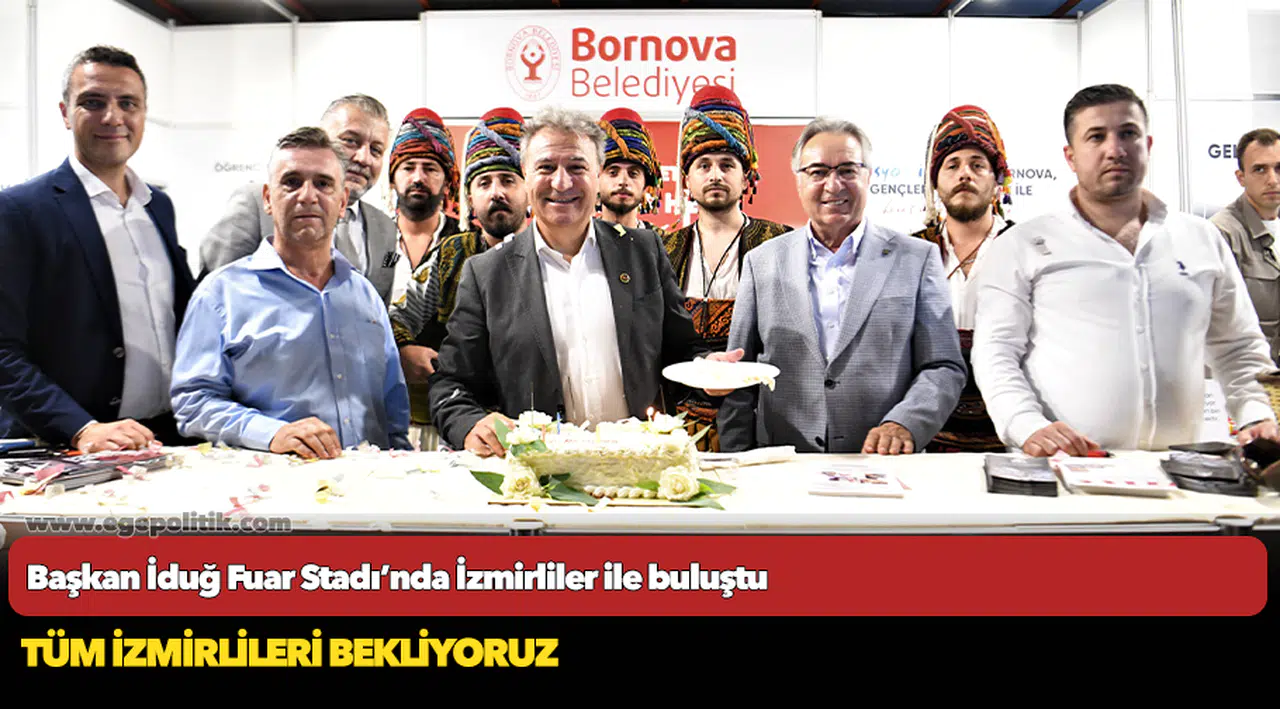 Başkan İduğ Fuar Stadı’nda İzmirliler ile buluştu